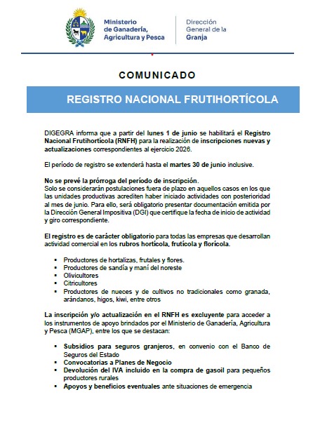 Imagen del Comunicado
